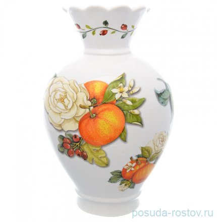 Ваза для цветов 31 см &quot;Artigianato ceramico /Апельсин и роза&quot; / 228328