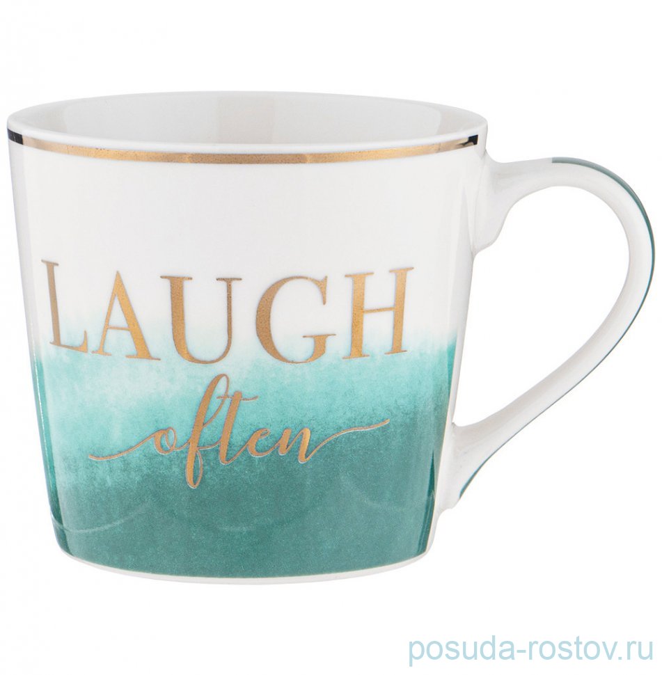 Кружка 400 мл "Сlassic /Laugh often" / 312890