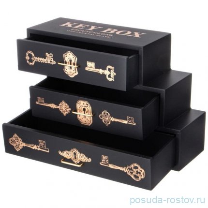 Шкатулка с ящичками 30 х11 х 20 см &quot;Key box&quot; / 353519