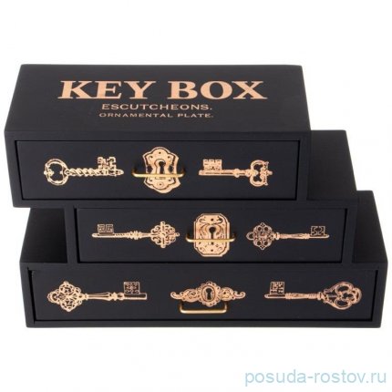 Шкатулка с ящичками 30 х11 х 20 см &quot;Key box&quot; / 353519