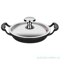 Омлетница 20 см с крышкой, двумя ручками чёрная &quot;Cast Iron&quot;  / 259600