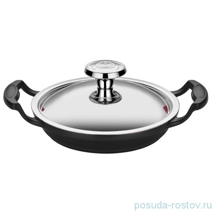 Омлетница 20 см с крышкой, двумя ручками чёрная &quot;Cast Iron&quot;  / 259600
