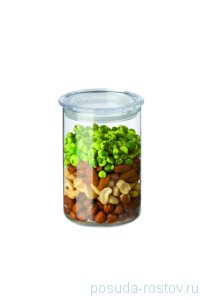 Банка для сыпучих продуктов 0,8 л с крышкой &quot;Simax /Без декора&quot; d-9,6 см, h-14,5 см / 105230