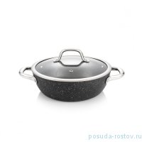 Сковорода 24 см с крышкой глубокая &quot;PRESIDENT STONE&quot; / 168078