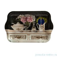 Поднос 22 х 15 см с ручками &quot;Бистро Розье&quot; / 153203