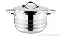 Кастрюля 24 х 14 см с крышкой 6,4 л &quot;SINGLE COOKWARE&quot; / 284215