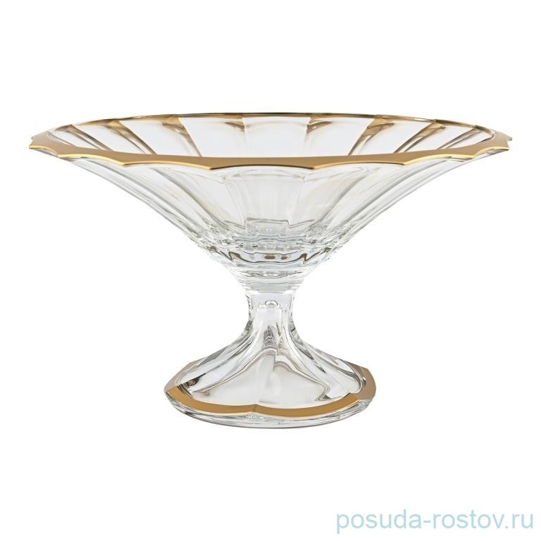 Фруктовница 34 см н/н "Doge /Матовое золото" AS Crystal / 296346