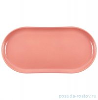 Блюдо 32 см овальное &quot;Премиум /Кремово-розовый&quot; / 350083