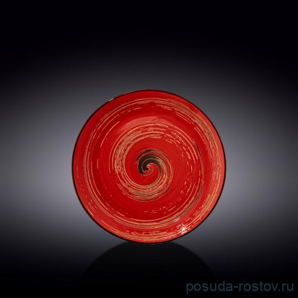 Тарелка 20,5 см красная &quot;Spiral&quot; / 261547