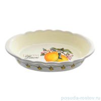 Блюдо для запекания 28 х 18 см овальное &quot;Artigianato ceramico /Лимоны&quot; / 060071