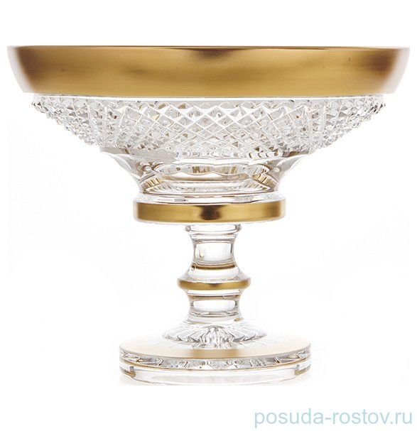 Ваза для конфет 15,5 см н/н "Фелиция /Хрусталь матовое золото" 60550 / 101568