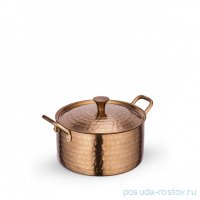 Кастрюля 14 x 6.5 см с крышкой мини с 2-мя ручками для подачи &quot;Hammered&quot;   / 370315