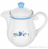 Кофейник 500 мл &quot;Соната /Цветы /Голубая кайма&quot; / 374012