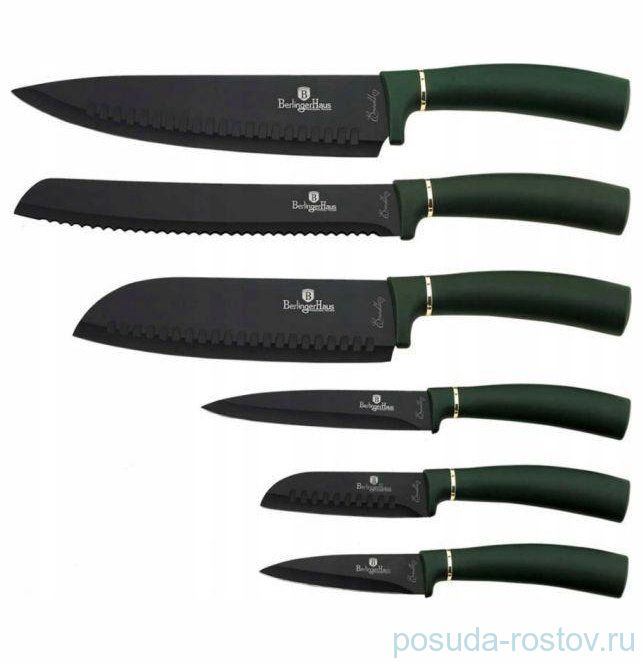 Набор кухонных ножей 6 предметов "Emerald Collection" / 159827
