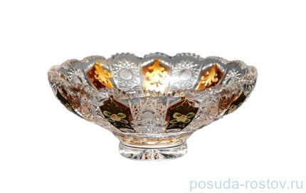 Ваза для фруктов 25,5 см &quot;Хрусталь с золотом&quot; / 141089