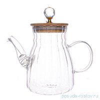 Заварочный чайник 1 л с бамбуковой крышкой / 273193