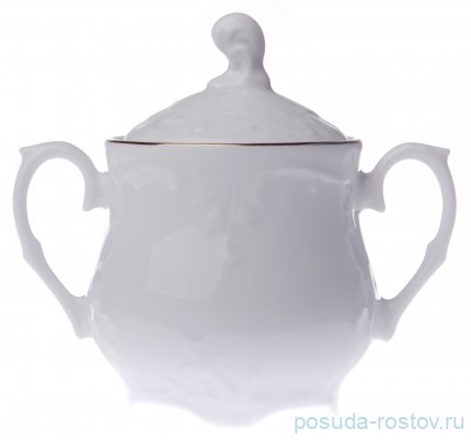 Сахарница 250 мл &quot;Рококо /Отводка платина&quot; / 148467