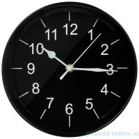 Часы настенные 20,3 х 20,3 х 5,2 см чёрные &quot;МОДЕРН&quot; / 268850