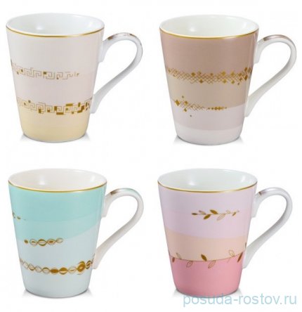 Набор кружек 320 мл 4 шт &quot;myCOFFEE /Romance&quot; / 247499