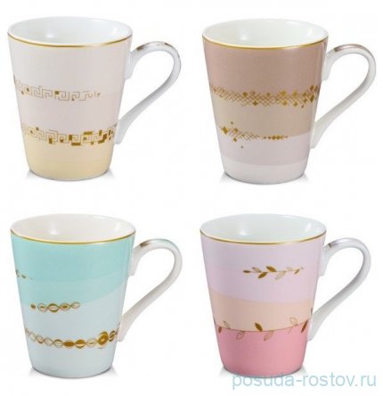 Набор кружек 320 мл 4 шт &quot;myCOFFEE /Romance&quot; / 247499