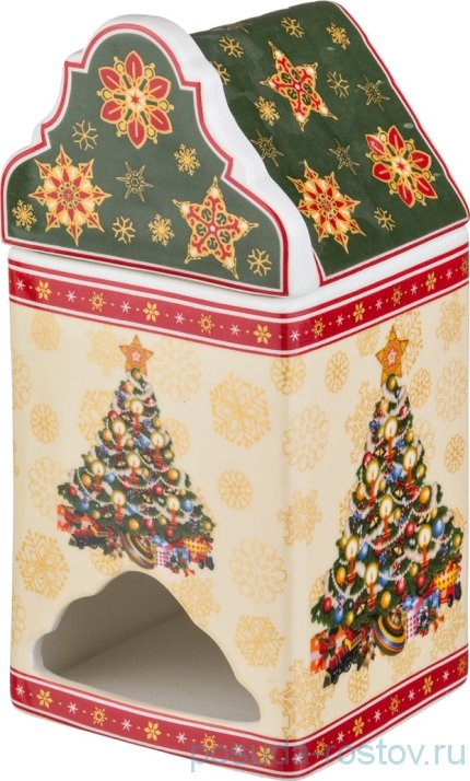 Банка для чайных пакетиков 9 х 9 х 18 см &quot;christmas collection /ёлка&quot; / 207484