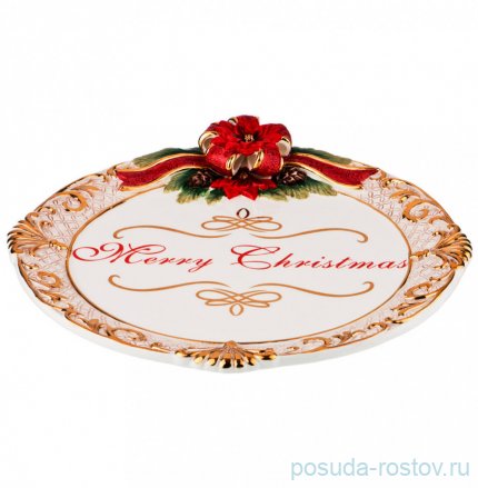 Блюдо 36 х 5 см круглое &quot;Сhristmas&quot; / 194698