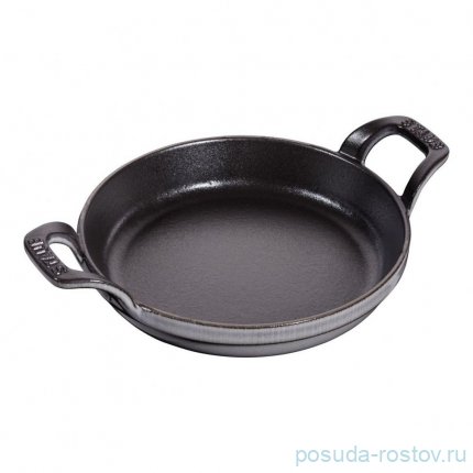 Сковорода 16 х 5 см с 2-мя ручками серый графит &quot;STAUB&quot; / 342592