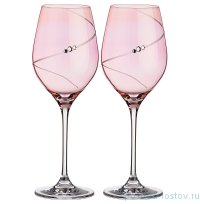 Бокалы для белого вина 350 мл 2 шт &quot;Силуэт /Pink&quot; / 208605
