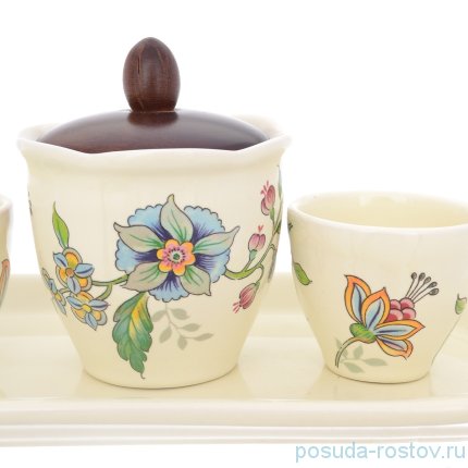 Кофейный набор на 2 персоны 5 предметов &quot;Artigianato ceramico /Прованс&quot; / 253205