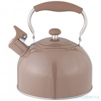 Чайник 2,5 л со свистком индукция шоколад Agness / 348331