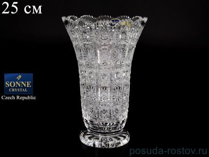 Ваза для цветов 25 см &quot;S. Crystal /Хрусталь резной&quot; / 083824