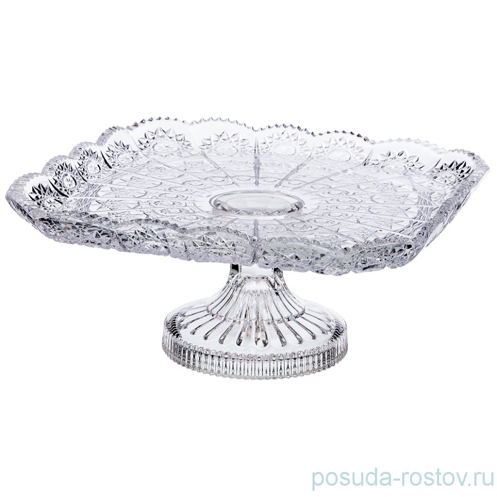Фруктовница 27 х 27 х 12,5 см н/н "muza crystal /резная" / 193023