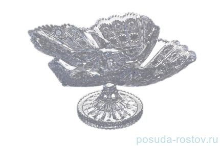Фруктовница 33 см н/н &quot;Glasspo /Хрусталь резной /Бабочка&quot; / 113638