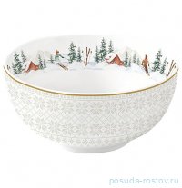 Салатник 12 см 300 мл &quot;Шале /Лыжники в горах&quot; / 339154