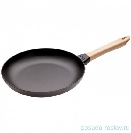 Сковорода 24 см с деревянной ручкой черная &quot;STAUB&quot; / 275967