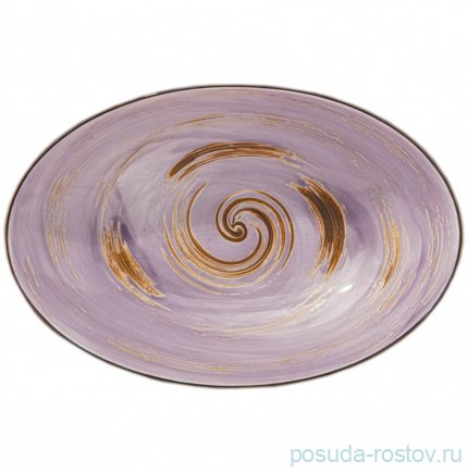 Салатник 30 x 19,5 x 7 см овальный сиреневый &quot;Spiral&quot; / 261702