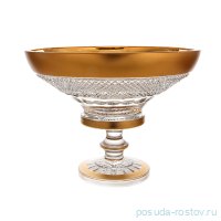 Ваза для фруктов 25,5 см н/н &quot;Фелиция /Хрусталь матовое золото&quot; 60550 / 101574