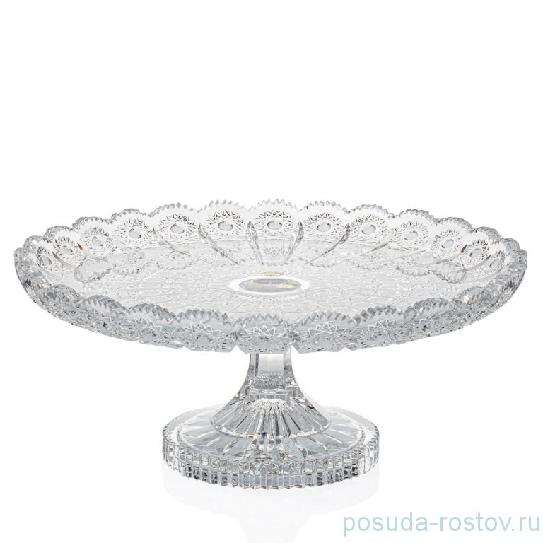 Тортница 35 см н/н "S.Crystal /Резной" / 207670
