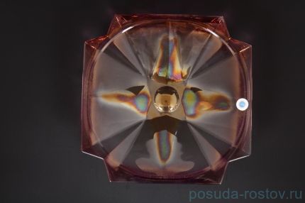 Ваза для фруктов 33 см плоская &quot;Метрополитэн /Янтарно-розовая&quot; R-G / 118323
