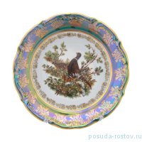 Набор тарелок 23 см 6 шт глубокие &quot;Мария-Тереза /Охота зеленая&quot; R-L / 277294