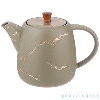 Заварочный чайник 850 мл &quot;Золотой мрамор /Серый&quot; / 251436