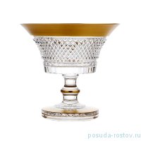 Ваза для конфет 20 cм н/н &quot;Фелиция /Хрусталь с золотом&quot; / 132480