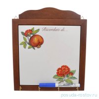 Вешалка для кухонных полотенец 28,5 х 24 см &quot;Artigianato ceramico /Гранат&quot; / 271469