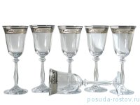 Бокал для белого вина 185 мл 1 шт &quot;Анжела /Платина /378500&quot; / 128507