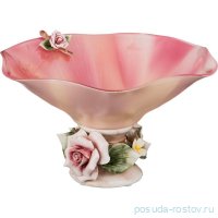Конфетница 22 х 12 см розовая &quot;Розы&quot; / 279392