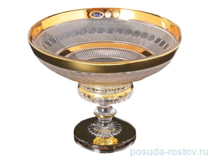 Ваза для фруктов 35 см н/н &quot;Max Crystal /Хрусталь с золотом&quot; / 124854