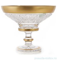Ваза для конфет 15,5 см н/н &quot;Снежинка с золотом 2&quot; / 115174