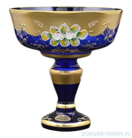 Конфетница 17 см н/н "Лепка синяя /6444" B-L / 092830