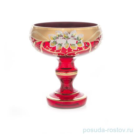 Ваза для конфет 12 см н/н &quot;Лепка красная&quot; / 155051