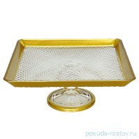 Блюдо 24 см н/н квадратное &quot;Barok /золото&quot; / 255199